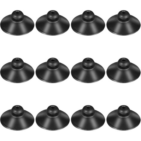 Lot de 12 ventouses en caoutchouc noir pour pompe d'aquarium, ventouses en verre pour tube de ligne aérienne, décoration d'aquarium