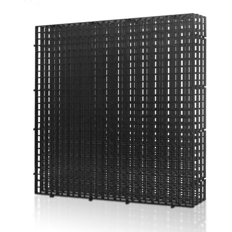 4 pièces grilles en Plastique pour Aquarium - 30 x 30 cm - Séparateurs pour Aquarium - pour Filtration et Protection du Fond -Noir - sans Accessoires
