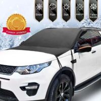 Couverture Pare-Brise Voiture, Bâche Pare Brise Protection Magnétique, Protege Pare Brise Givre 205150cm