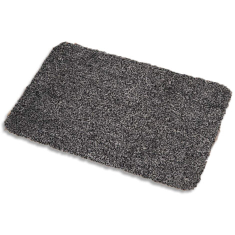 Paillasson anti-poussière 50 x 80 cm， lavable en machine tapis de sol antidérapant en microfibre douce， absorbante adapté aux portes d'entrée et couloirs pour chiens (1/5)