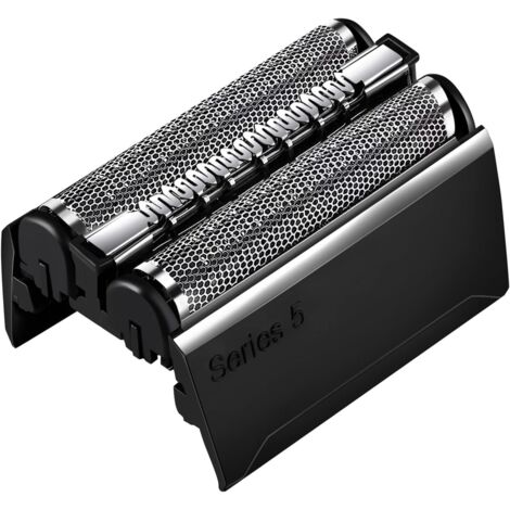 Compatible avec tête de rasoir Braun Série 5, rasoir électrique Série 5, tête noire Série 5, accessoires de lame de rechange en feuille 52B.