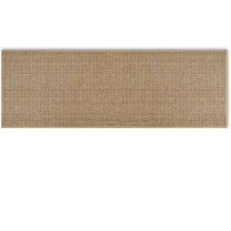 Küchenmatte für die Spüle, rutschfest, waschbar, Jute/Leinen, braun, 44 x 120 cm (1/5)