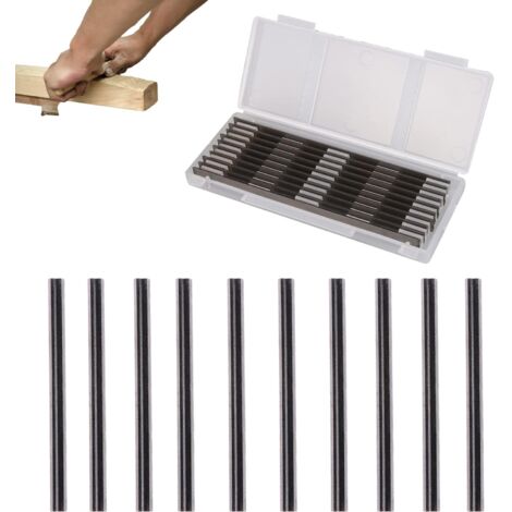 82-mm-Wendehobelmesser, Elektrohobelmesser 82 x 5,5 x 1,2 mm, Hobelmesser für die Holzbearbeitung, Elektrowerkzeug, 10 Stück