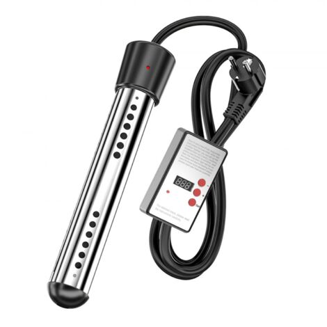 Scaldabagno a immersione da 2500 W con timer, spegnimento automatico, riscaldatore per vasca idromassaggio, acciaio inossidabile 304, indicatore di temperatura, scaldabagno elettrico a immersione