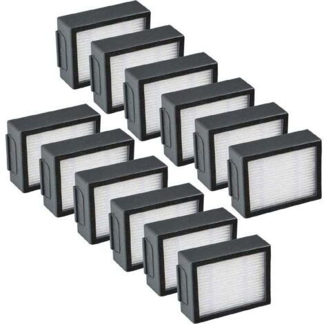 Paquete de 12 filtros de repuesto para aspiradoras iRobot Roomba i y e i7 e5 e6 + J7. Accesorios y repuestos. (1/5)