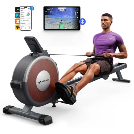 MERACH Rowing Machine for Home, Magnetic Rower with 16 Levels of Quiet ...