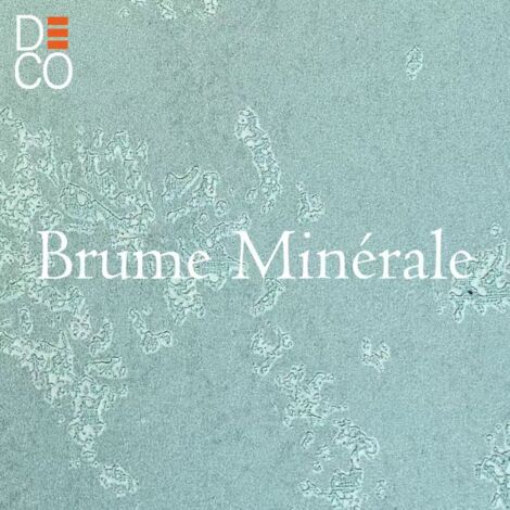 Papier Peint Intissé Bleu – Décopine – Brume Minérale – Effet Minéral – 0,53 x 10 m – Sans Colle (1/5)