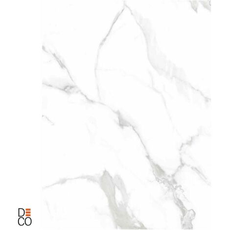 Panneau mural en PVC - DECOPINE - Effet marbre gris brillant - 65x120 cm - Lot de 4 - 3,12 m²