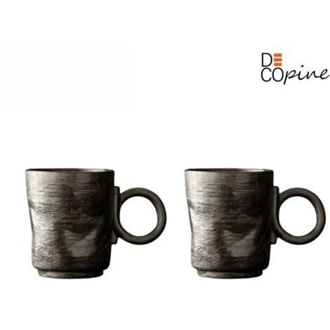 Tasses à Café - DECOPINE - Wabi-Sabi - 150 ml - Fait Main - Lot de 2 (1/5)