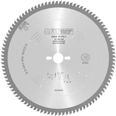 297.096.33M SIERRA CIRCULAR PARA MATERIALES NO FERROSOS HW 330X3.2X2.2X30 Z96 -6° TCG