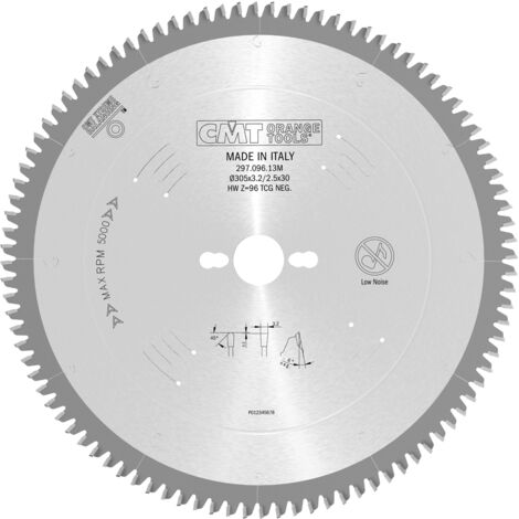 Sierra circular 305x3.2x30 Z:96 tcg -6° CMT