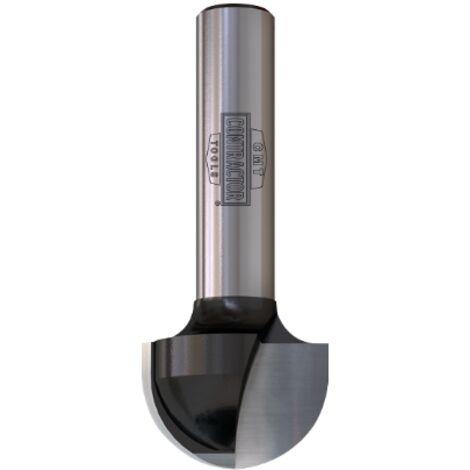 CMT - Fresa à radio convexo K914190 - Diámetro de corte 19mm - Longitud 46mm - Vástago 6,35mm - Recubrimiento antióxido