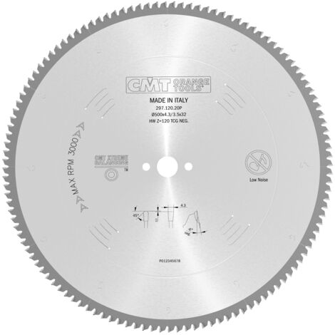 297.120.20P SIERRA CIRCULAR D=500X4.3/3.5X32 Z=120 TCG -6°