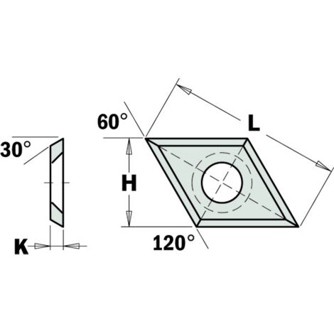 790.280.00 CUCHILLA REVERSIBLE 14X14X2MM (30°) B6.5 VHW -HC (1/2)