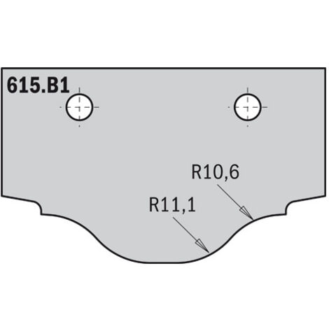 615.B1 CUCHILLA HW 50X30X2 (PERFIL B1)