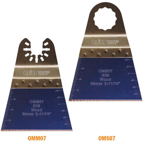 Hoja de sierra de inmersión y perfiladora extra-larga duración para madera 68mm Universal (5 unidade