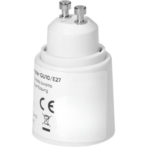 A2ZWORLD 2x Lampenfassung E27 Auf GU10 Adapter – Konverter Für LED-T8-Neonröhren, Einfache Montage