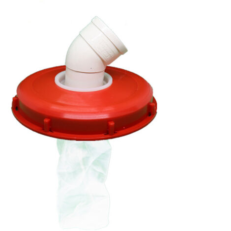 Coperchio IBC Con Filtro Lavabile 163 Mm E Gomito DN75 180° Per Raccolta Acqua Piovana