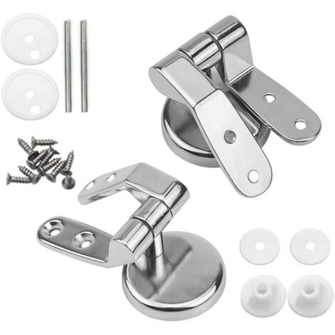 Kit Di Fissaggio Per Sedile WC In Acciaio Inox - Cerniere Di Ricambio Universali Con Rondelle In Nylon (2 Pezzi)