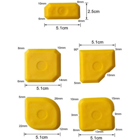 Set di 2 raschietti professionali per decorare torte, in plastica