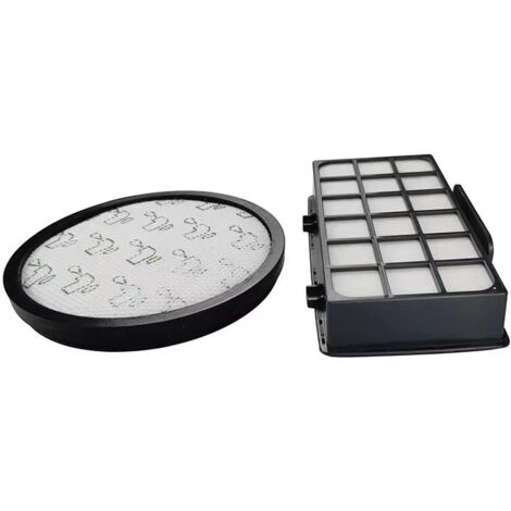 2 Kit Filtri HEPA per Aspirapolvere Rowenta, Ricambi di Aspirapolvere per Serie Cyclonic Power Rowenta RO3753EA, RO3731EA, RO3786EA/Tefal Compact (Confronta ZR005901) con 2 Spugna Filtrante