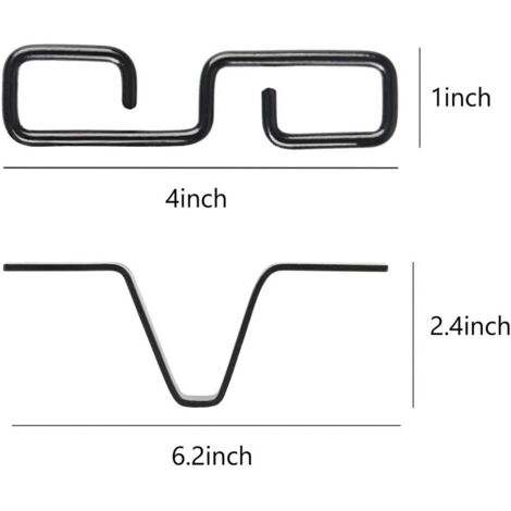 50 Pezzi Ganci per Grondaie, Ganci per Grondaie per Lucine, Clip per