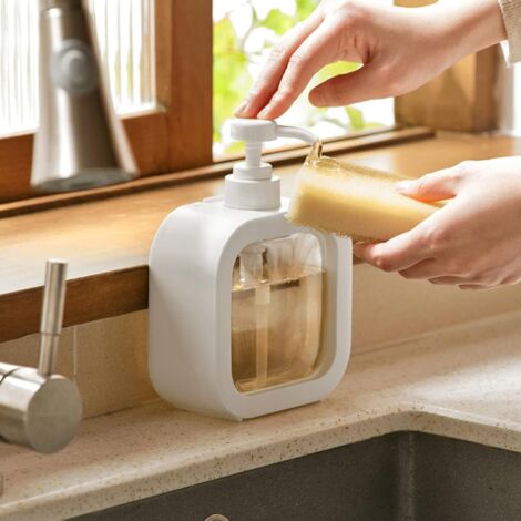 Dispenser Di Sapone, Dispenser Di Sapone Da Cucina Ricaricabile E Dispenser Di Sapone Da Bagno Sapone Con Etichetta Impermeabile 300 Ml 2 Pezzi 98275643