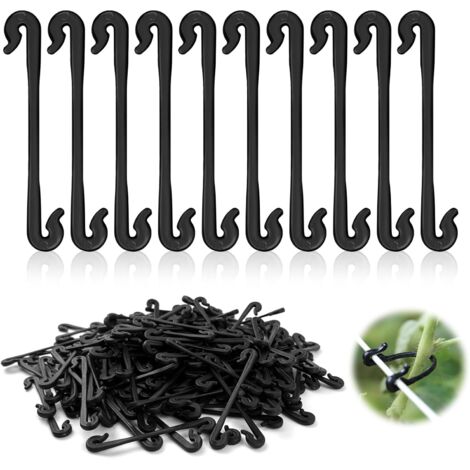 100 Clip Per Traliccio In Plastica Bianca - Supporti Per Piante Da Orto (Pomodori, Fagioli) - 5