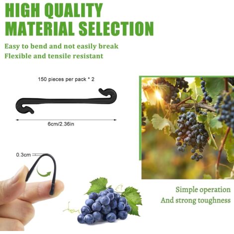 Clip Per Piante - 100 Pezzi Verde, Per Orchidee, Pomodori E Rampicanti