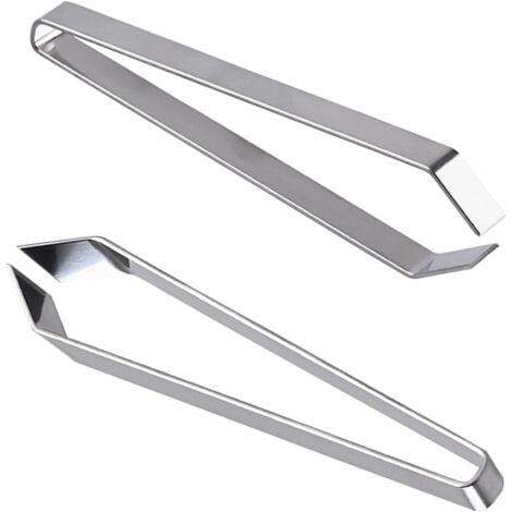 Juego De 2 Pinzas Para Espinas De Pescado, Acero Inoxidable, Puntas Plana E Inclinada, Ideales Para Pescado, Aves Y Cejas