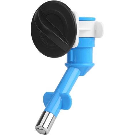 Dispensador de agua de plástico para mascotas, dispensador de agua para perros, hámsteres, conejos y gatos (azul) (1/5)