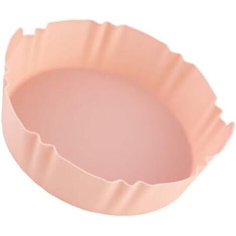 CSPARKV - Bandeja para horno de 17,2 x 4,6 cm, alfombrilla de silicona para freidora de aire doméstica, alfombrilla reutilizable para freidora de aire, gel de sílice rosa (1/5)