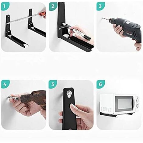 CSPARKV 2 Piezas De Soportes Para Microondas Soporte De Pared CSPARKV 2 Piezas De Soportes Para Microondas Soporte De Pared