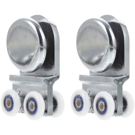 CSPARKV Rodillo para puerta corrediza de aleación de aluminio de 72 mm, funcionamiento silencioso, compatible con vidrio de 6 a 10 mm (1/5)