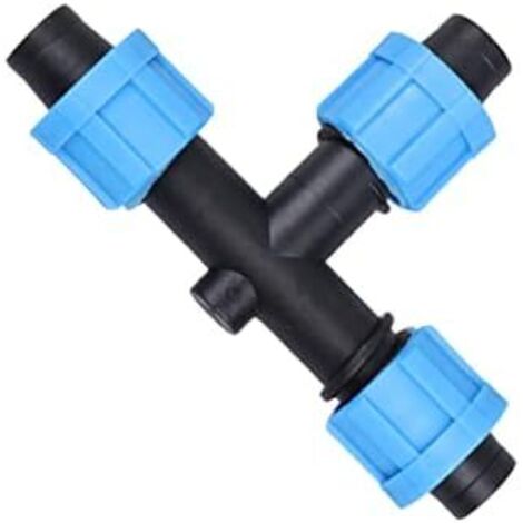 CSPARKV 16mm 10 piezas de accesorios de púas para manguera de goteo de jardinería, conectores de manguera, accesorios para jardín, herramientas para el hogar, accesorios para el hogar, equipo de riego (1/5)