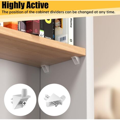 Replacement Shelf Supports For IKEA PAX & KOMPLEMENT – Compatible With Part 101558 (Pack Of 8)