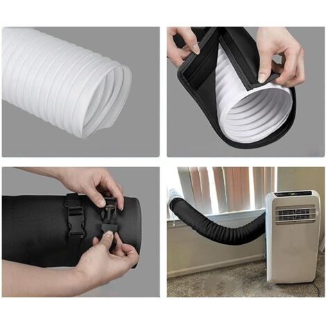 Adaptador De Manguera De Aire Acondicionado Portátil - Conector Universal De 15cm Para Mangueras De Escape (130-150mm)