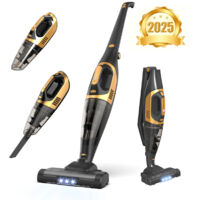 Aspirateur balai sans fil 35000Pa – Autonomie 40min – Éclairage LED – Brosse anti-enchevêtrement – Bac à poussière 1L
