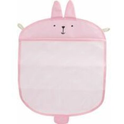 Rangement pour jouets de bain Organisateur de jouets pour bébé Salle de bain Porte-sac suspendu en filet Rose