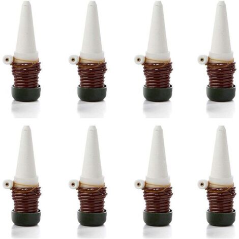 Système d'arrosage automatique goutte à goutte avec sondes auto-céramiques Pointes de plantes d'intérieur pour arroser bonsaï, plantes, fleurs par , Lot de 8
