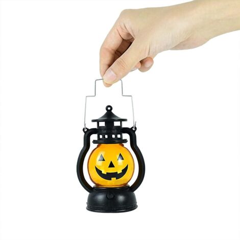 3PCS Lanterne Citrouille Lumineux Flash pour Les Enfants À L'extérieur, Lumières LED Citrouille avec Décorations d'halloween À Piles, Lumière De Citrouille Intérieur Extérieur Décor Ornements