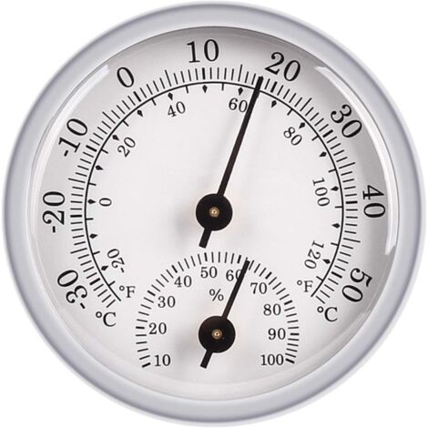 Hygromètre Thermomètre, Capteur D'Humidité Moniteur Détecteur Mesures, Thermomètre Analogique Utilisé Dans un Environnement Humide de Terrasse Intérieure/Extérieure