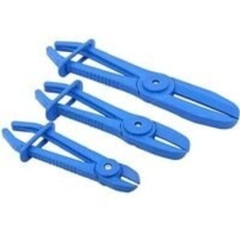 Pinces à Durite, 3 Pièces Pinces de Tuyau Ligne, Pinces à Clamper Les Durites, Pince Collier Durite, Pince Durite Refroidissement pour Tuyaux à Essence, Economie de Carburant, 155, 185, 250mm