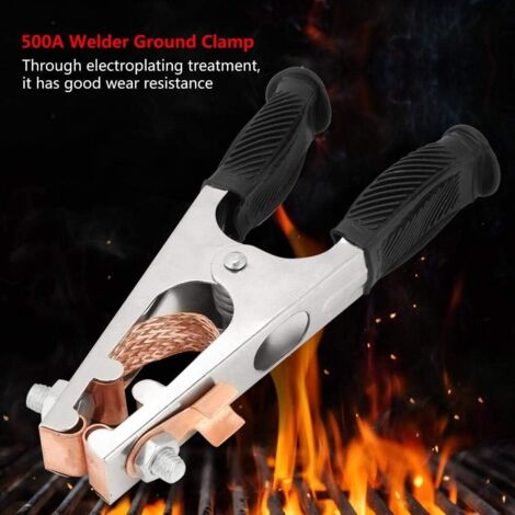Pince De Terre Soudage 300A - Câble Soudeur 7m Pour Machine MMA - Cuivre + ABS - Professionnel