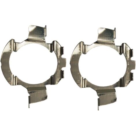 2 pièces métal LED H7 Ampoules adaptateurs Support de Base de Lampe Clip de Support pour quasquai/Polo 6r / Polo 9r / Jetta Sport (MK6) / Opel Astra J (K05)