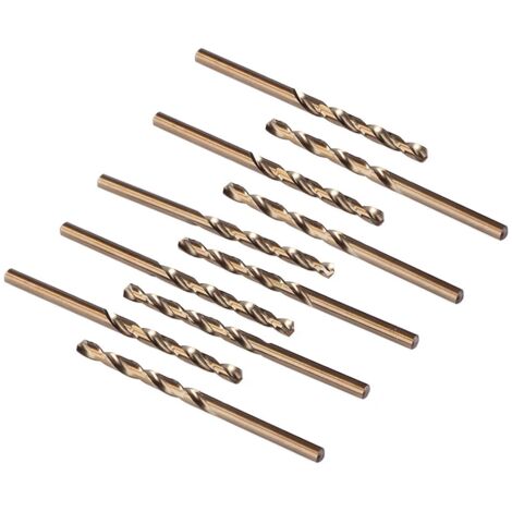 Jeu de forets au Cobalt M35 HSS, foret hélicoïdal en acier, diamètre de foret 0.8mm, 10 pièces