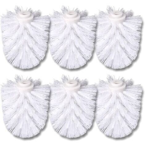 6 Pack WC Spare Brush Head White Spare Brushes White Brush Head Individually Replaceable White Toilet Brush Toilet Brushes Toilet Brushes 6 Spare Toilet Brushes Toilet Brushes (1/5)