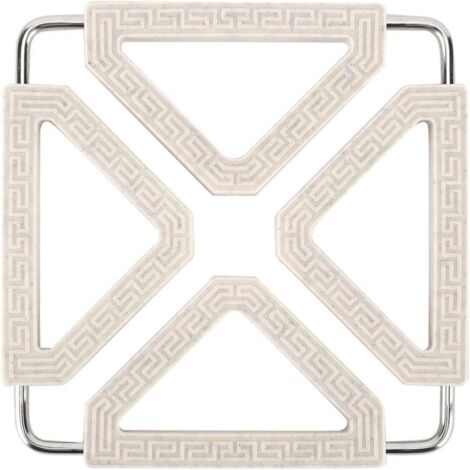 Dessous de Plat en Silicone, Extensible Résistant à La Chaleur Accessoires de Cuisine Set de Table Silicone pour Comptoir de Cuisine pour Pot, Bol, Tasses et Assiette(Beige)