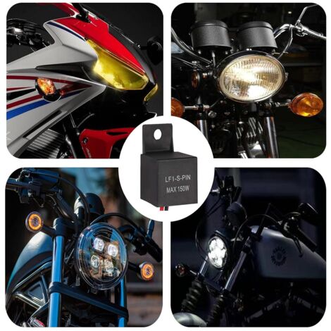 Relais Clignotants Moto 12V 3 Broches – Lot De 2 – Compatible Kymco Agility, Honda, Aprilia, Gilera