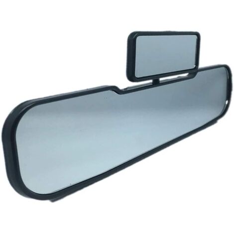 2 en 1 Rotatif Grand Angle de sécurité Voiture miroirs, Miroir central universel Rétroviseur à montage réglable rétroviseur anti-éblo